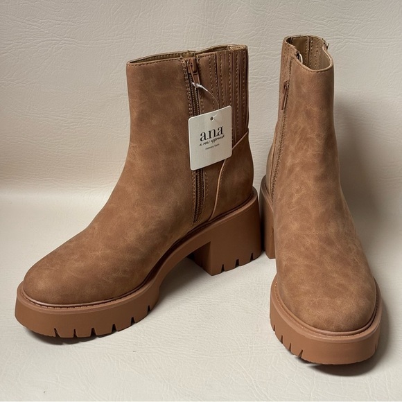 a.n.a Women’s Marie Block Heel Booties Size 8 - Picture 5 of 9